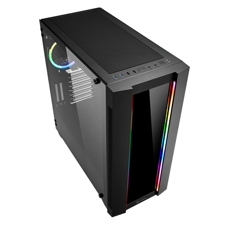 Boitier PC Moyen Tour ATX Sharkoon Elite Shark CA200G RGB avec panneaux vitrés - vue 4