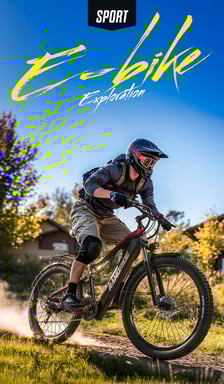 RANDRIDE YG90B Vélo Électrique, Moteur 1000W, Vitesse Max 45km/h, Batterie 48V 17Ah, Autonomie Max 80-90km, Pneus 27.5*2.4'' CST, Charge 120kg