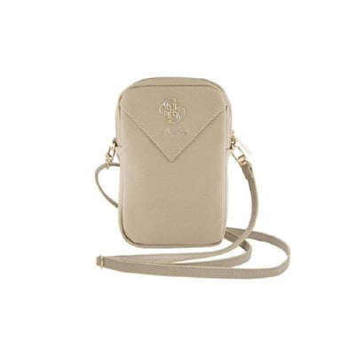 Guess Bolsa bandolera para Smartphone 4G en relieve Dorado