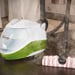 Polti Vaporetto Lecoaspira FAV80 Turbo Intelligence Limpiador a vapor trineo 1,8 L 2450 W Verde, Blanco
