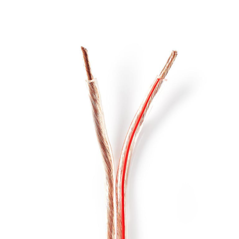 Nedis Câble Rond Pour Haut-parleur Double Conducteur De 4mm2 En Bobine De 100m