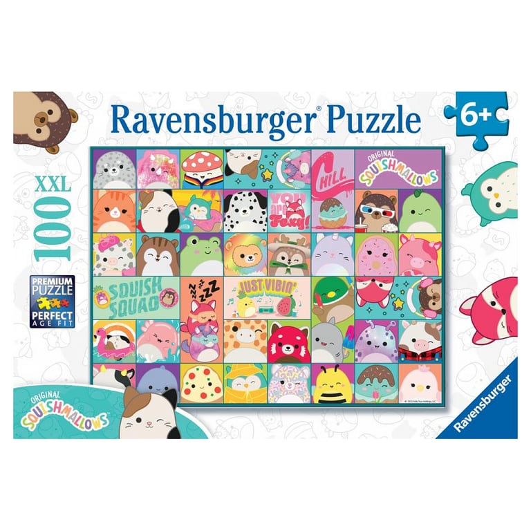 Puzzle 100 pièces : Squishmallows colorés Ravensburger France - vue 4