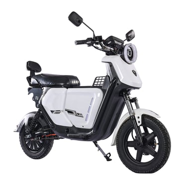 Patinete eléctrico BEZIOR XIAONIU A de 12 pulgadas con batería de 48 V y 20 Ah y caja de almacenamiento