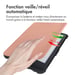 imoshion Étui de liseuse portefeuille Slim Soft pour Pocketbook Touch Lux 5 / HD 3 / Basic Lux 4 / Vivlio Lux 5 - Rose Doré