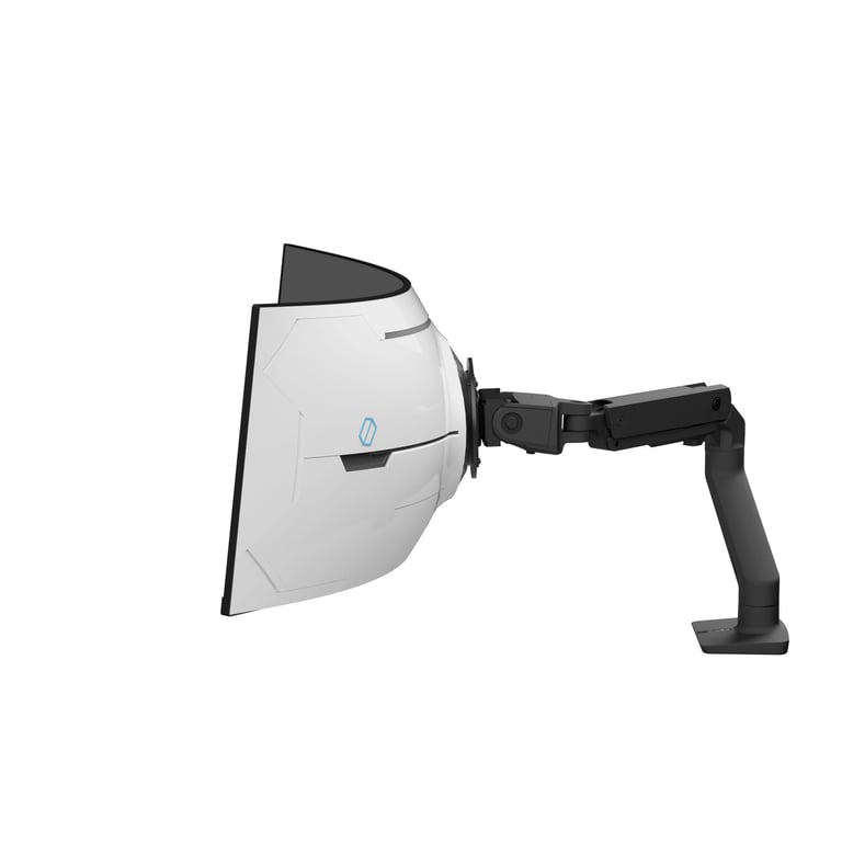 Ergotron Bras de bureau HX avec pivot VHD pour écrans ultra larges très incurvés - vue 3