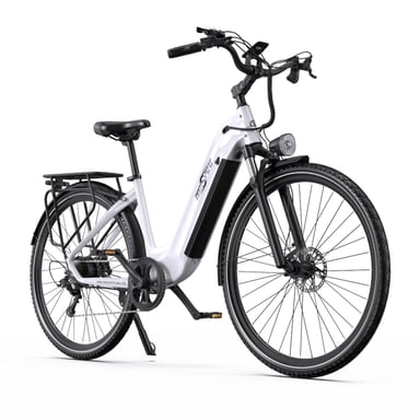 E-bike  ONESPORT OT05 PRO - Motor 250W Batería 36V22.5AH Neumáticos De 28 Pulgadas frenos de disco - Blanco