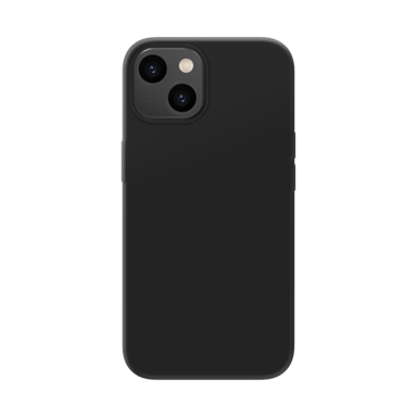 Funda antigolpes de gel de silicona suave para Apple iPhone 14, Negro satinado