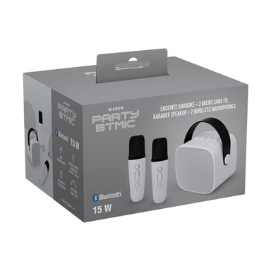 Altoparlante Bluetooth 5.1 con 2 microfoni wireless Karaoke Party Modello Btmic 15W