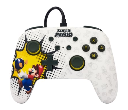 PowerA NSGP0085-01 accessoire de jeux vidéo Noir, Bleu, Rouge, Blanc, Jaune USB Manette de jeu Analogique Nintendo Switch