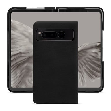 Coque cuir Google Pixel Fold -  - Noir - Cuir lisse premium