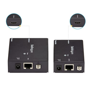 StarTech.com Estensore HDMI su Cat5e / 6 - Estensore HDMI su RJ45 con POC (Power over Cable)