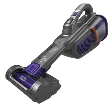 Black & Decker BHHV520BFP-GB aspiradora de mano Negro, Violeta Sin bolsa