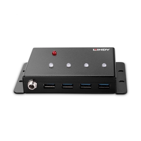 Lindy 43374 hub & concentrateur USB 3.2 Gen 1 3.1 Gen 1 Type B 5000 Mbit/ Neuf - vue 3