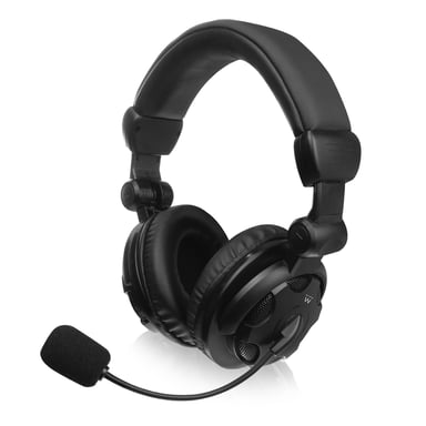 Ewent EW3564 écouteur/casque Avec fil Arceau Appels/Musique Noir