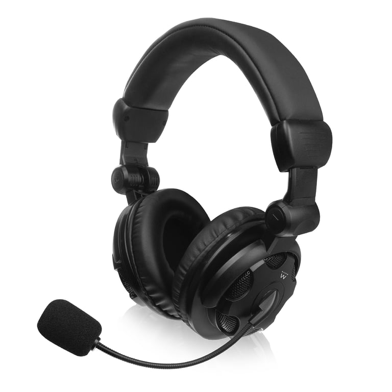 Ewent EW3564 écouteur/casque Avec fil Arceau Appels/Musique Noir - Neuf