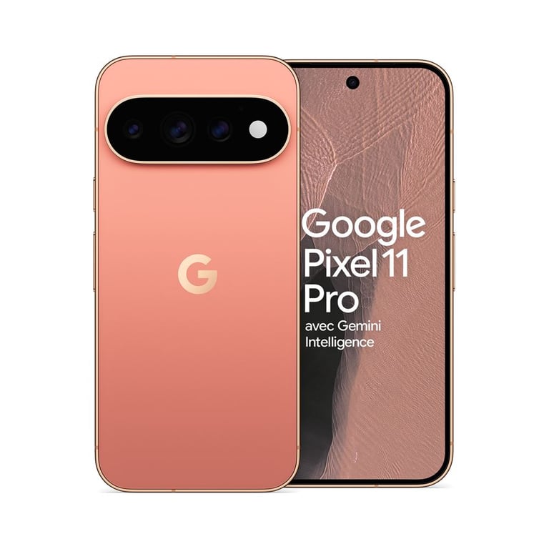 Pixel 11 Pro (5G) 512 Go, Rose pêche - Neuf