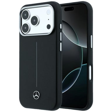Étui Mercedes Semi Wrap Iconic pour iPhone 18 Pro Max / 17 Pro Max, noir