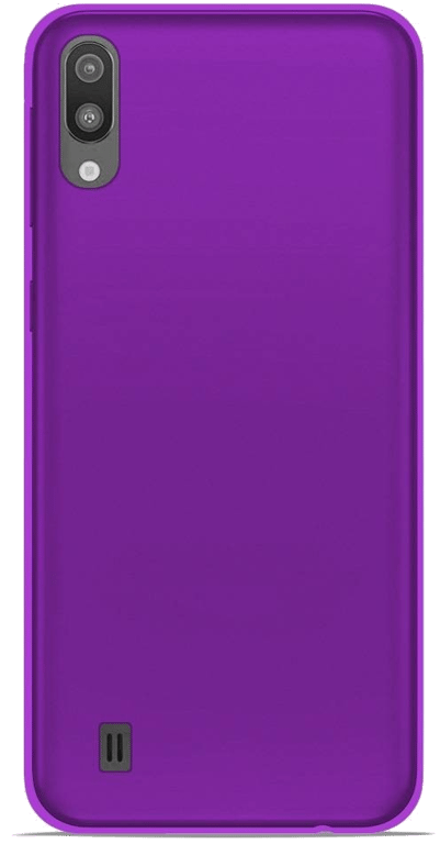 Coque silicone unie compatible Givré Violet Samsung Galaxy M10