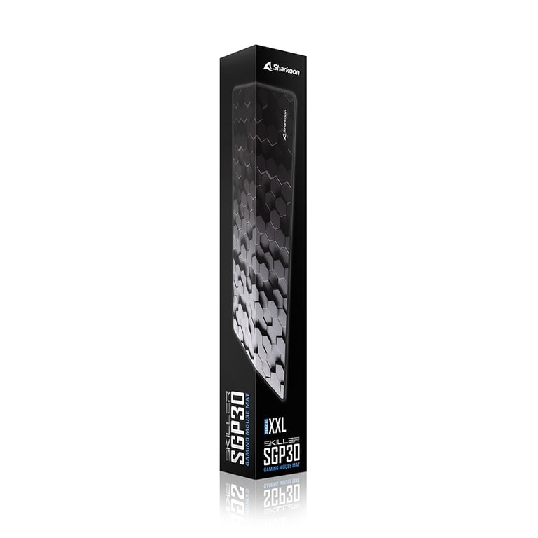 Sharkoon SKILLER SGP30 Tapis de souris de jeu Noir, Gris - Neuf