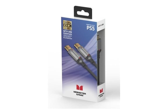 Pack Câble HDMI 8K HDR Monster Cable 1.8 m pour PS5 Noir