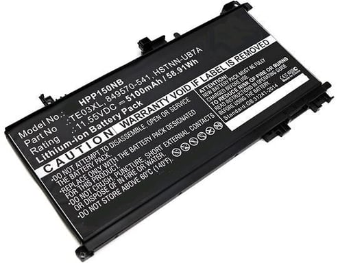 CoreParts MBXHP-BA0223 ricambio per laptop Batteria (Laptop Battery for HP 61.6Wh - 15.4V Li-Pol 4000mAh, Black, - Laptop Battery for HP 61.6Wh 15.4V Li-Pol 4000mAh, Black for HP 905277-855, - Warranty: 12M)