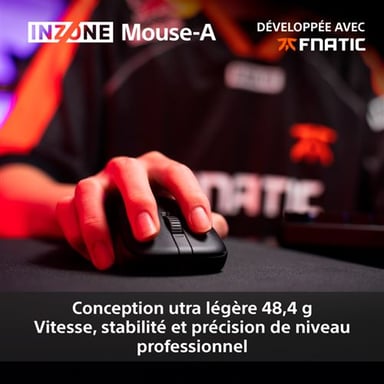 INZONE Mouse-A - Ratón inalámbrico para juegos de Sony, negro