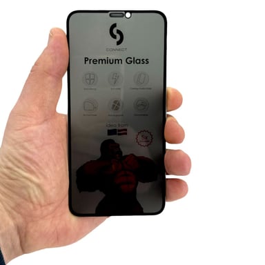 ?onnect Corning Gorilla Ultra Fuerte 3D Privacy Glass para Apple iPhone 13 / 13 Pro / 14 Negro