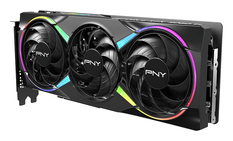 PNY GeForce RTX 5060 Ti Epic X RGB Overclocked Triple Fan GeForce RTX 5060 Ti GDDR7 PCI Express - vue 3