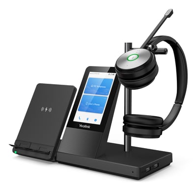 Yealink WH66 Dual UC Casque Sans fil Arceau Bureau/Centre d'appels USB Type-A Bluetooth Socle de chargement Noir