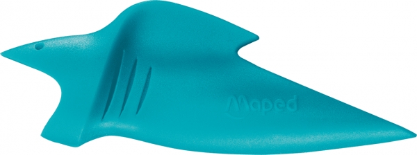 Maped Kidy Lern Pack de 10 Guides Crayon Doigts - Modèle Requin - Guide Amovible - Convient à la Plupart des Crayons - Pour Élèves de 3 à 7 ans