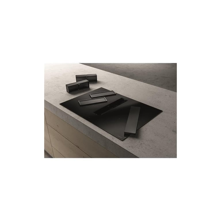 Induction aspirante Elica NikolaTesla FIT 72 cm 4 foyers zone modulable Commandes tactiles Booster Timer Noir - Neuf