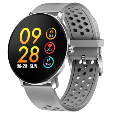 Denver SW-171GREY Relojes inteligentes y deportivos 3,3 cm (1.3'') IPS 44 mm Digital Pantalla táctil Plata