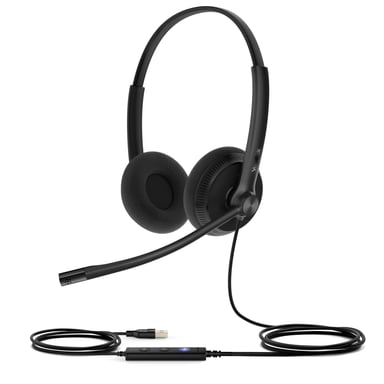 Yealink UH34 Lite Dual Teams Auriculares Alámbrico Diadema Oficina/Centro de llamadas USB tipo A Negro