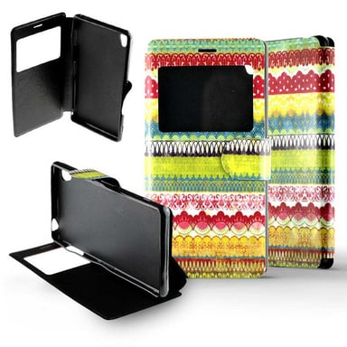 Etui Folio compatible Frises colorées Sony Xperia Z3