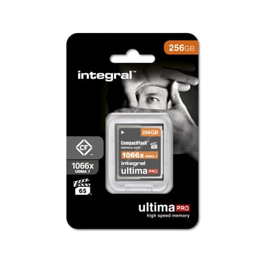 Integral 256GB ULTIMAPRO COMPACTFLASH 1066X CFast (256GB COMPACT FLASH MEMORY CARD CF UDMA 7 VPG-65 UP TO R-160 W-140 1066X INTEGRAL)