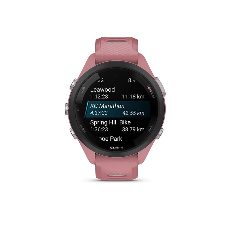 Montre connectée Garmin Forerunner 265S Music 42 mm GPS AMOLED Bluetooth Rose - Neuf