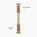 iDeal of Sweden Beaded Watch Band pour Apple Watch | 38/40/41/42 mm - Salted Caramel Pearl