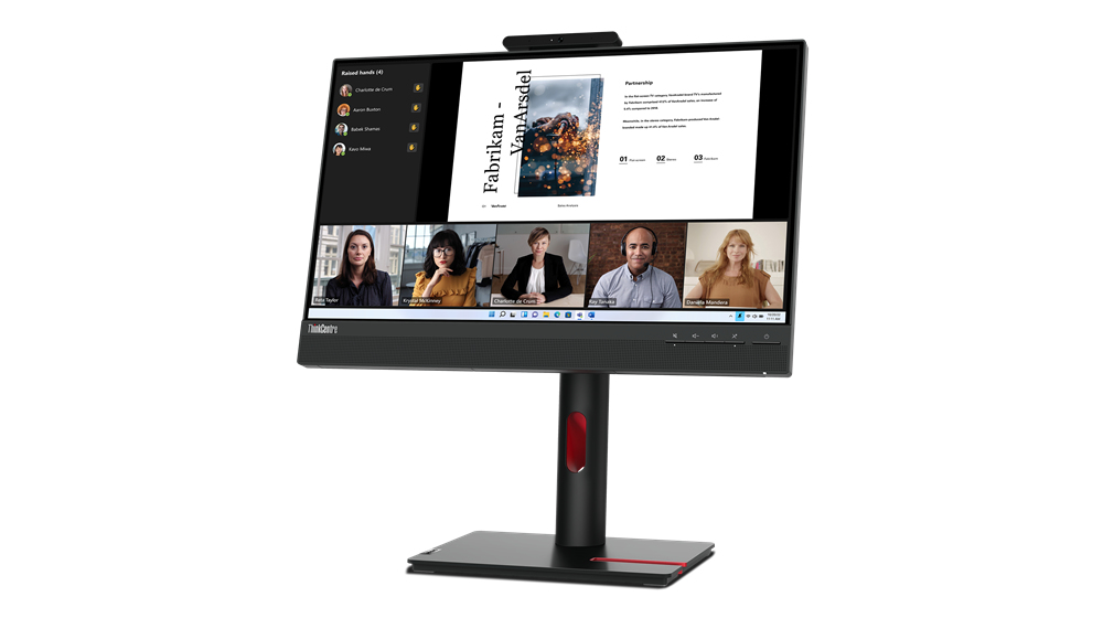 Lenovo ThinkCentre Tiny In One 22 LED display 54 6 cm 21.5 1920 x 1080 pixels Full HD Écran tactile Neuf - vue 3