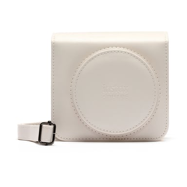 Boîtier protecteur FUJIFILM Instax SQ1 deux-pièces cuir synthétique Blanc craie