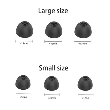 Almohadillas para auriculares internos Samsung Galaxy Buds 2 3,8 mm 3 pares Black