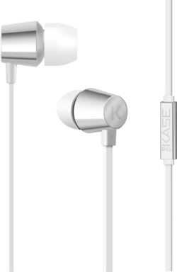 K Cuffie intrauricolari, argento metallizzato