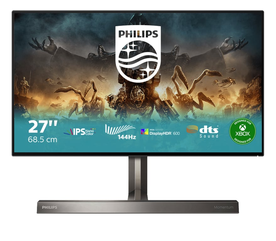 Philips Evnia 7000 279M1RV Écran LED 27 3840 x 2160 4K UHD @ 144 Hz Nano IPS 450 cdm² 1000:1 DisplayHDR 600 1 ms 3xHDMI DisplayPort USB C haut parleurs ... - vue 2