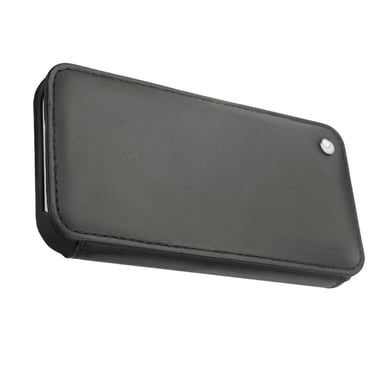 Funda de piel Apple iPhone 13 mini - Solapa horizontal - Negro - Piel lisa