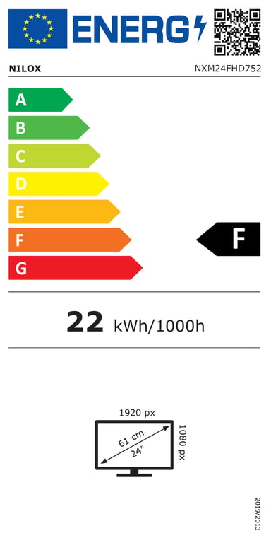 Nilox NXM24FHD752 écran plat de PC 61 cm 24 1920 x 1080 pixels Full HD LED Neuf - vue 3