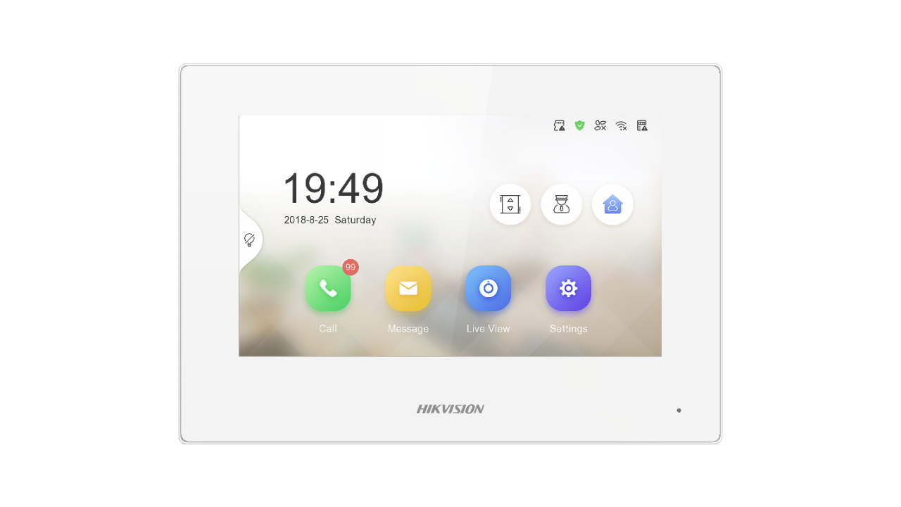 Hikvision DS KH6320 WTE1 W Europe BV système vidéophone 17 8 cm 7 Neuf