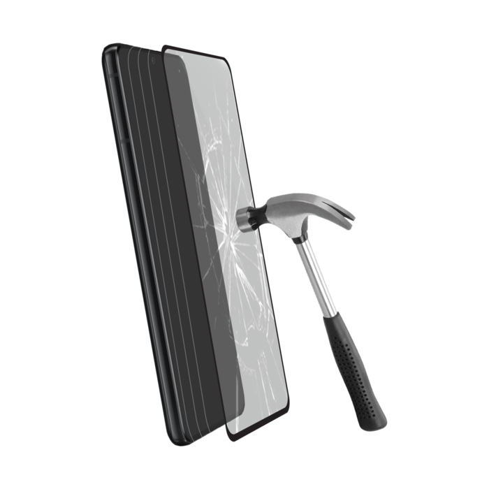 Protection d'écran en verre trempé (100% de surface couverte) pour Samsung Galaxy S22+ 5G, Noir