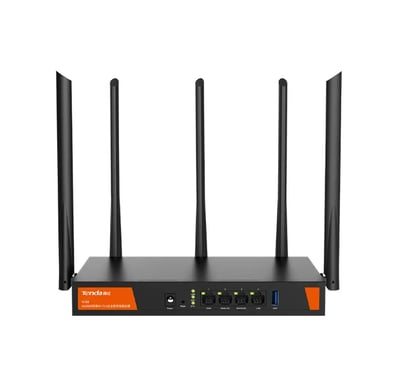 Tenda W30E AX3000 router inalámbrico Gigabit Ethernet Doble banda (2,4 GHz / 5 GHz) Negro