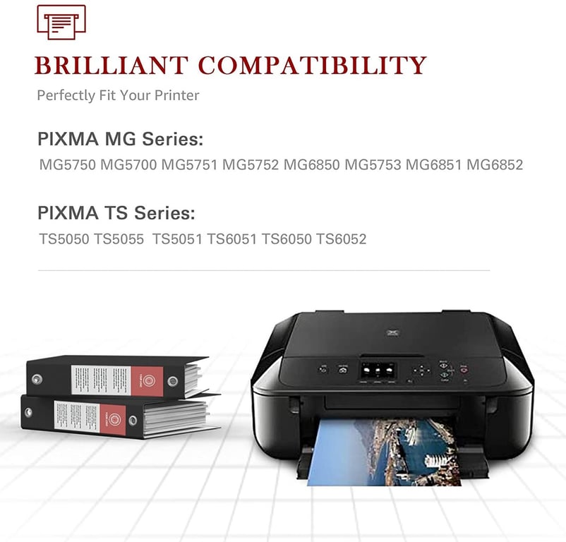 123CONSOMMABLES 570 571XL Pack 15 Cartouches d'encre Compatibles avec Canon 570 571 pour Canon PIXMA TS5055 TS5050 MG5750 TS5053 MG6852 MG6850 MG5700 MG5752 MG5753 6 / 3 Cyan / 3 / 3 Jaune Neuf - vue 3