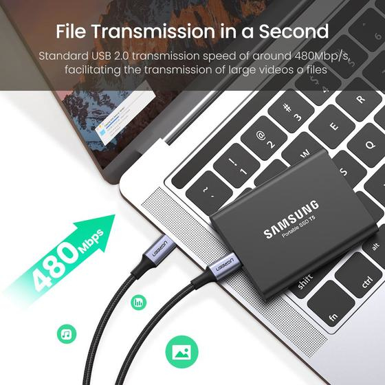 UGREEN Câble USB C vers USB C/ /Tressé2m - vue 4