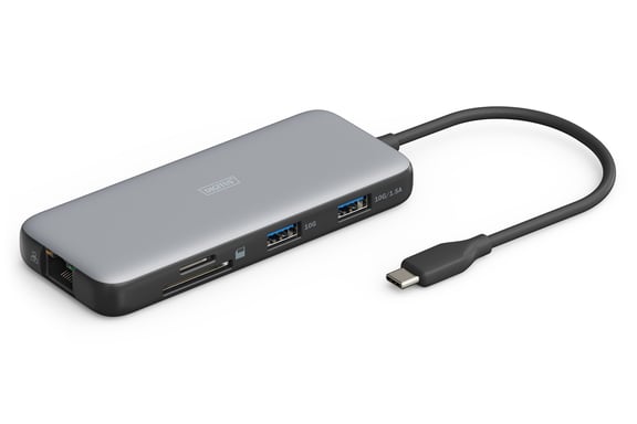 Docking station USB-C, 7 porte 1xHDMI, 3xUSB3.0, 1xRJ45, 1x SD, 1x MicroSD, 1xUSB-CPD